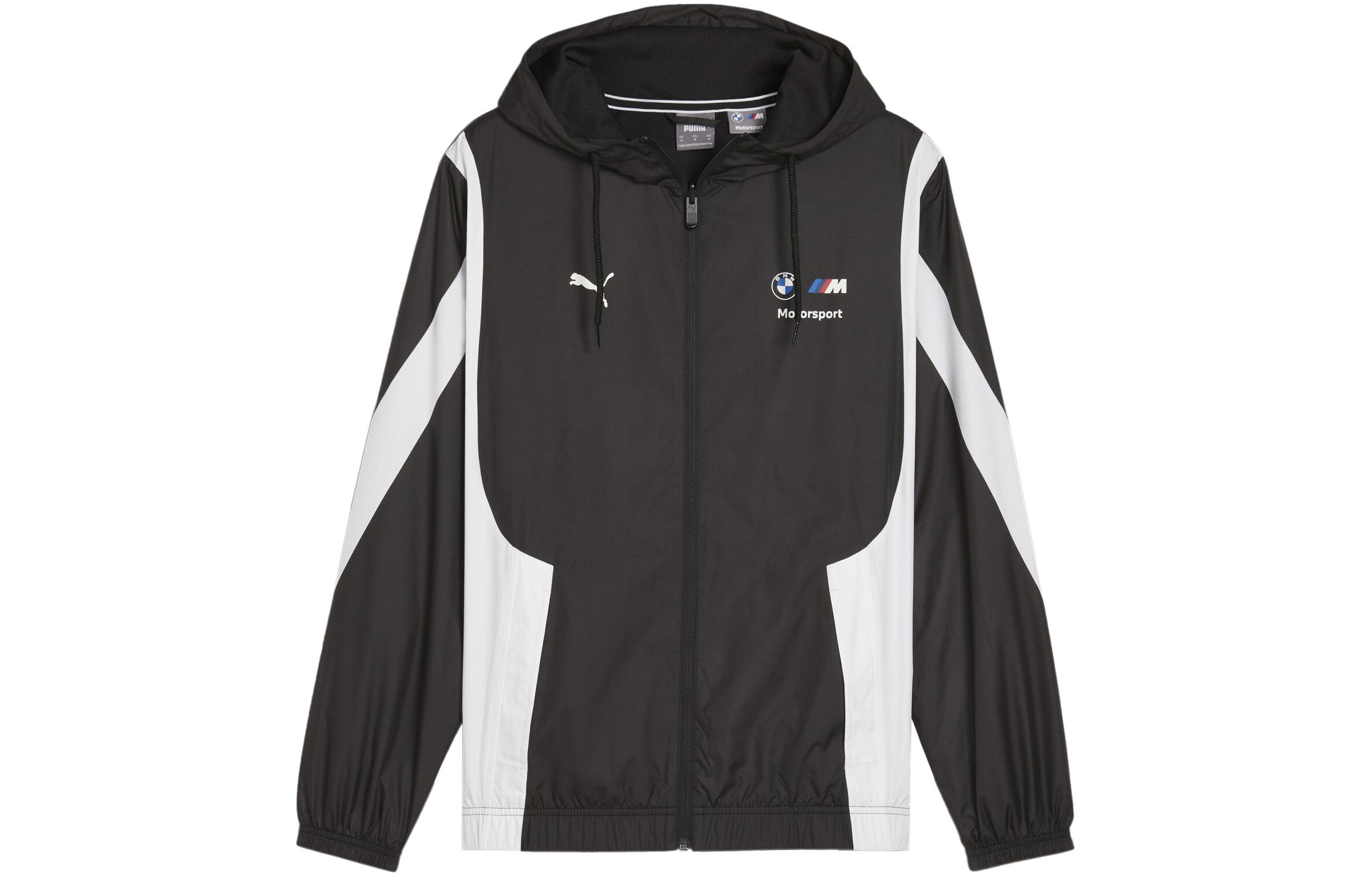 Puma BMW Motorsport Woven Colorblock Hooded Jacket - Black 625174-01