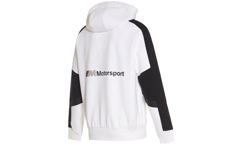 Lookbook Puma BMW 賽車運動撞色連帽外套 黑白配色 596097-02