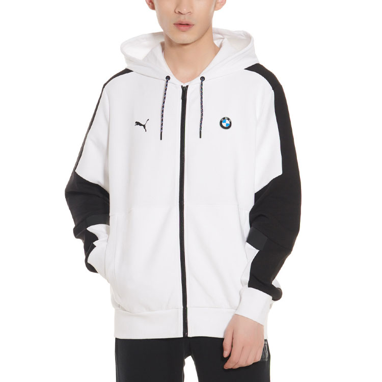 Purchase Puma BMW 賽車運動撞色連帽外套 黑白配色 596097-02