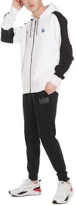 Puma BMW 賽車運動撞色連帽外套 黑白配色 596097-02 Sizing Puma BMW 賽車運動撞色連帽外套 黑白配色 596097-02