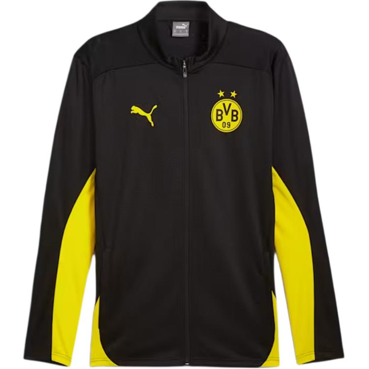 Puma Borussia Dortmund SS24 Black-Yellow Training Jacket Retro Style 777615-02