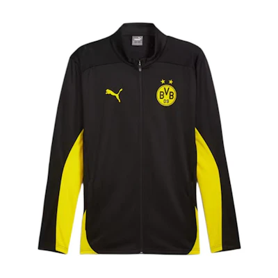 Puma Borussia Dortmund SS24 Black-Yellow Training Jacket Retro Style 777615-02