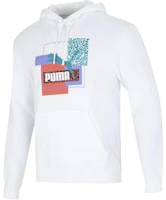 Puma Brand Love Hoodie TR Logo Graphic Pullover Sweatshirt White Autumn 537851-02 Puma Brand Love Hoodie TR Logo Graphic Pullover Sweatshirt White Autumn 537851-02