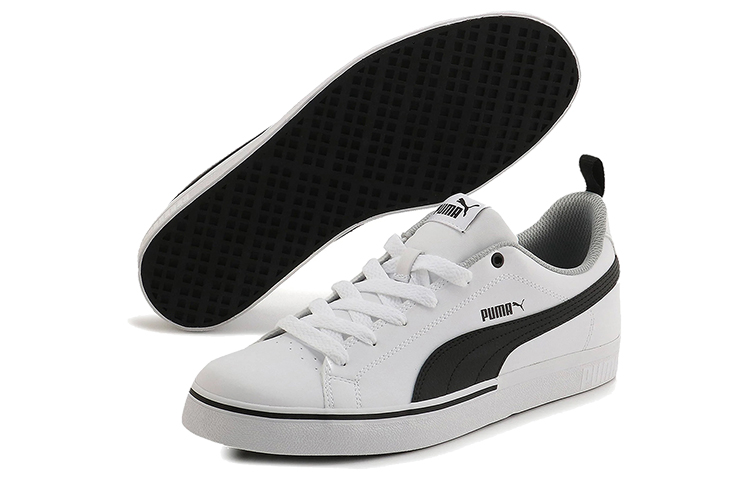 Purchase Puma Break Point Vulc Sepatu Kasual Papan Putih/Hitam 372290-02