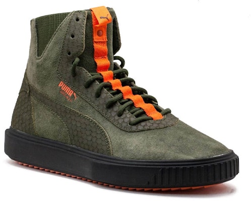 PUMA Breaker Hi Fight or Flight 休閒 平衡包覆性 高筒 滑板鞋 男款 綠 Lookbook PUMA Breaker Hi Fight or Flight 休閒 平衡包覆性 高筒 滑板鞋 男款 綠