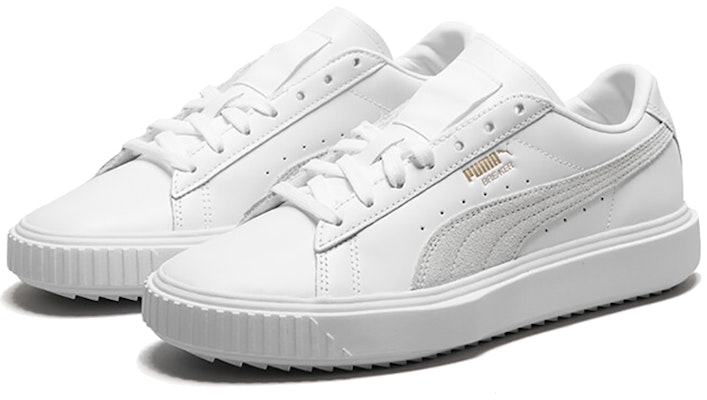 Puma Breaker Low Top Sepatu Skate Santai Unisex Putih Abu 'White Grey' 369191-01 Lookbook Puma Breaker Low Top Sepatu Skate Santai Unisex Putih Abu 'White Grey' 369191-01