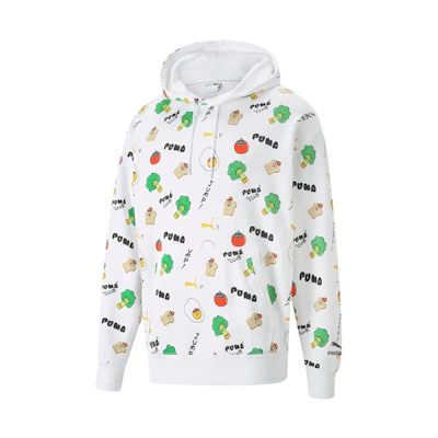 Puma Breathable Printed Running Pullover Sweatshirt - White 533200-02