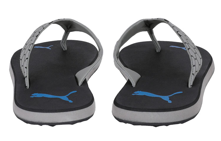 Shop Puma Breeze Graphic IDP 舒適輕便休閒拖鞋 黑灰