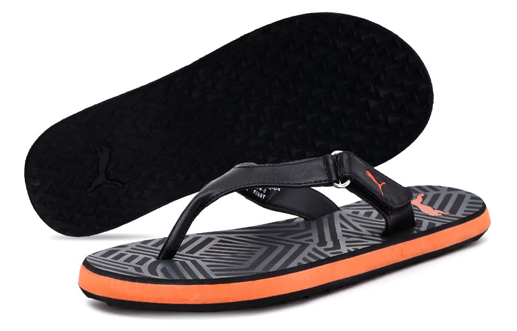 Shop Puma Breeze Slide 'Black Orange' 370892-04