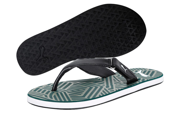 Shop Puma Breeze Slides 'Green Black' 370892-02