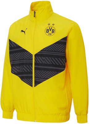 彪马 BVB 多特蒙德赛前训练夹克 黄色 男款 765020-01 Buy 彪马 BVB 多特蒙德赛前训练夹克 黄色 男款 765020-01