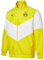Puma BVB Borussia Dortmund Windbreaker Retro Track Jacket Yellow 764295-01 Puma BVB Borussia Dortmund Windbreaker Retro Track Jacket Yellow 764295-01
