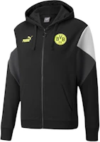 Puma BVB Dortmund Colorblock Logo Zip Hoodie Jacket Unisex Black 764318-05 Puma BVB Dortmund Colorblock Logo Zip Hoodie Jacket Unisex Black 764318-05