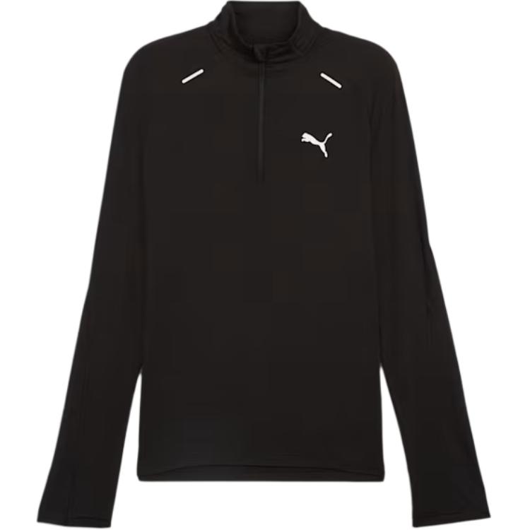Puma BVB RUN Favorite Black Logo Pullover Jacket 525781-01