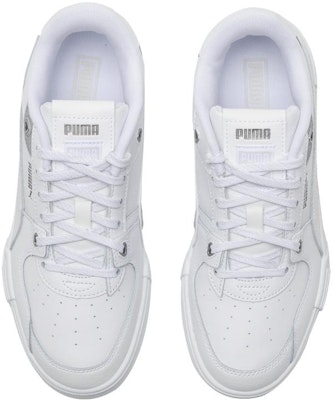 PUMA Ca Pro Glitch Reflect 舒適 輕便減震 低筒 板鞋 男女款 彪馬白-銀色 Lookbook PUMA Ca Pro Glitch Reflect 舒適 輕便減震 低筒 板鞋 男女款 彪馬白-銀色
