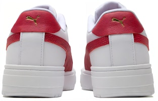 PUMA 百搭舒適簡約 透氣防滑 低筒 板鞋 男女同款 白紅 Shop PUMA 百搭舒適簡約 透氣防滑 低筒 板鞋 男女同款 白紅