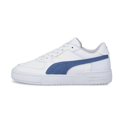 Puma Ca Pro Denim Casual Skateboarding Shoes Unisex White Blue
