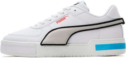 Puma Ca Pro Low Tops Casual Skateboarding Shoes Unisex White Silver Blue 383404-03 Puma Ca Pro Low Tops Casual Skateboarding Shoes Unisex White Silver Blue 383404-03