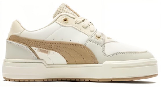 PUMA Ca Pro Lux II 潮流舒適氣質 防滑減震耐磨 低幫 板鞋 男女同款 白棕 Order PUMA Ca Pro Lux II 潮流舒適氣質 防滑減震耐磨 低幫 板鞋 男女同款 白棕