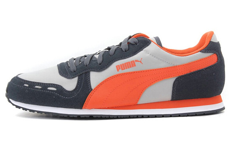 Buy 彪马卡巴纳赛车趣味低帮灰/橙"黑色"运动鞋 358397-02