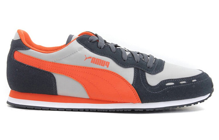 Order 彪马卡巴纳赛车趣味低帮灰/橙"黑色"运动鞋 358397-02