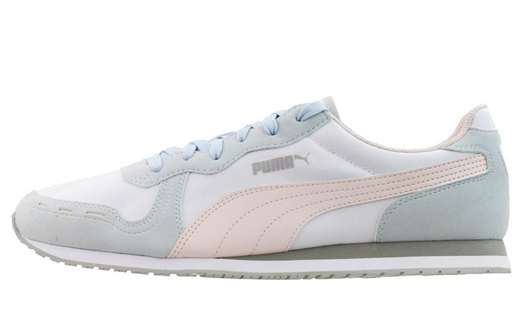 Puma Cabana Run Lace Up 'White Blue Pink' 373393-05