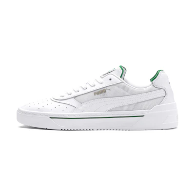 Puma Cali Retro Low Top Skate Shoes White Green