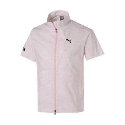 Puma Camo Logo Zip-Up Jacket Short Sleeve Light Pink 622393-02