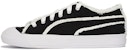 Puma Capri Kasut Papan Hitam/Putih Potongan Raw 381586-02