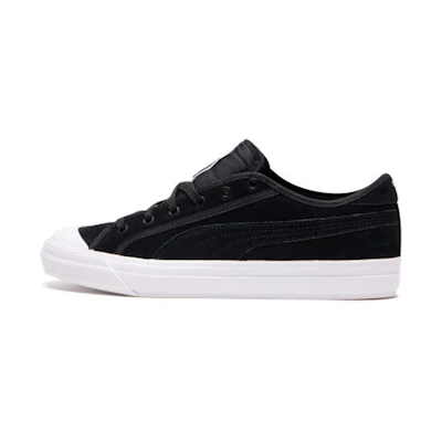Puma Capri Suede Low Tops Retro Casual Skateboarding Shoes Unisex Black