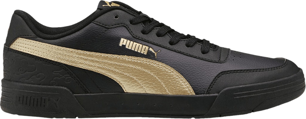 Puma shoes 2025 black gold