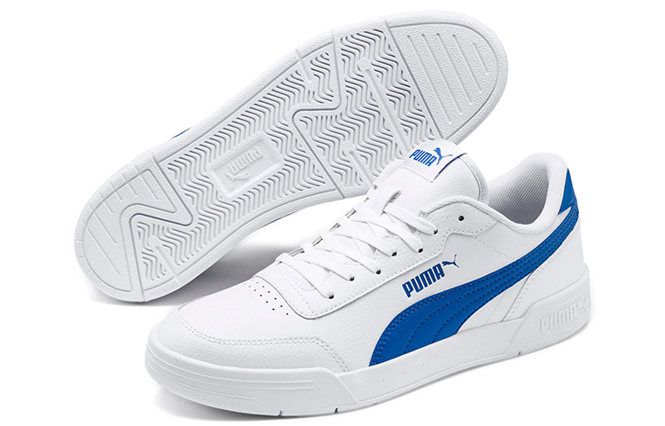Puma Caracal SoftFoam Retro Low Top Casual Skate Shoes Unisex White Blue 圖 3
