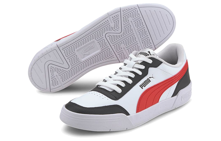 Puma Caracal Casual Board Shoes Black/White/Red 圖 3