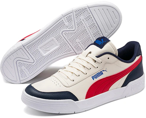 Puma Caracal SoftFoam Retro Colorblock Casual Skate Schoenen Roze Blauw Rood 369863-12 Lookbook Puma Caracal SoftFoam Retro Colorblock Casual Skate Schoenen Roze Blauw Rood 369863-12