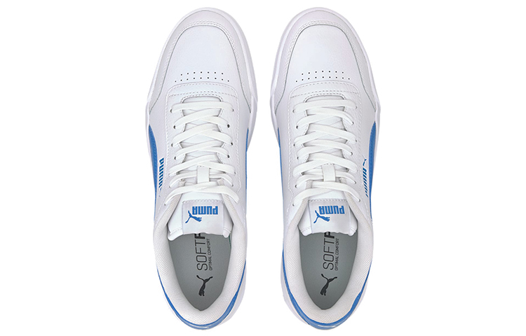 Shop Puma Caracal SoftFoam Scarpe Skate Basse Retrò Unisex Bianco Blu 369863-10