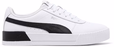 (Women) Puma Carina Leather 'White Black' 370325-21 (Women) Puma Carina Leather 'White Black' 370325-21