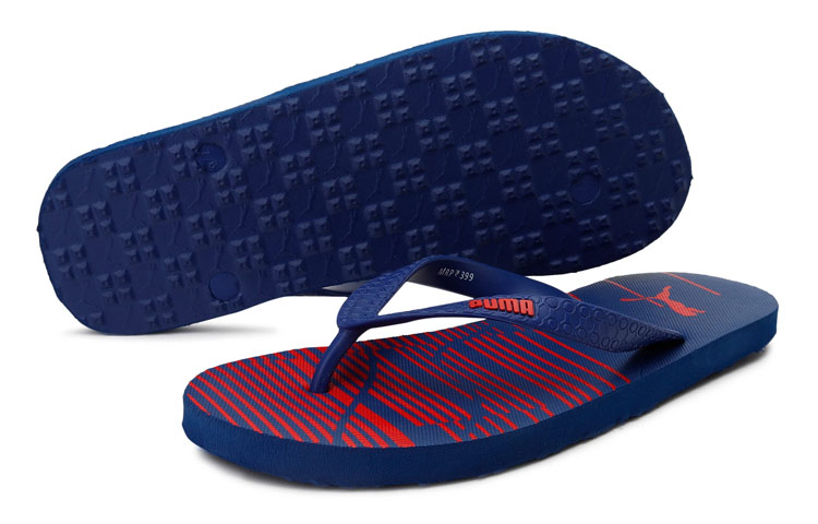 Shop Puma Caspian GU 3 Teenslippers ''Blauw Oranje'' 370880-07