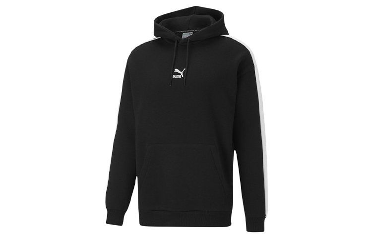 Puma Casual Colorblock Pullover Hoodie Black 530272-01