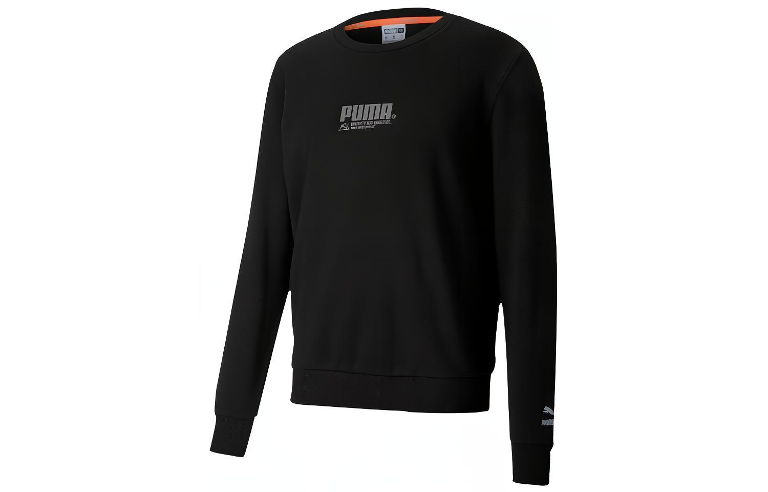 Puma Casual Crewneck Pullover Sweatshirt Couples Style - Black 599278-51
