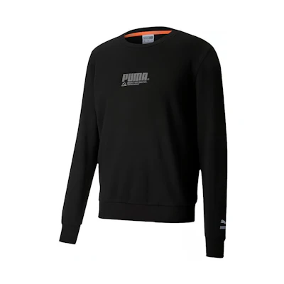 Puma Casual Crewneck Pullover Sweatshirt Couples Style - Black 599278-51