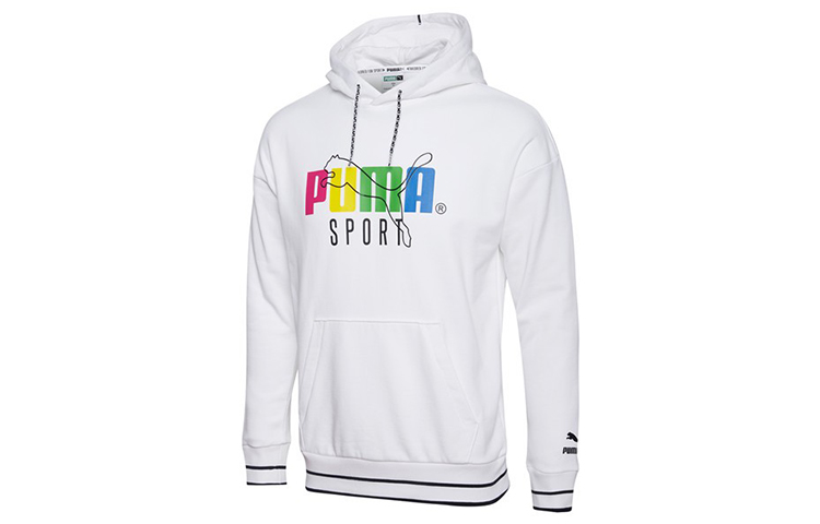 Puma Casual Drawstring Hoodie White 597340-02