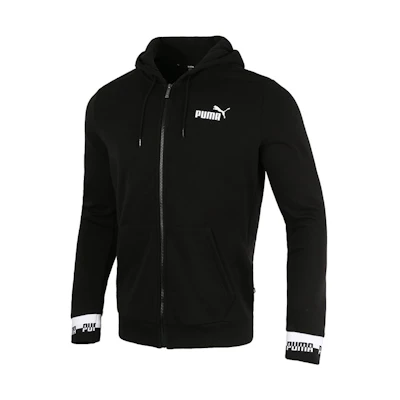 Puma Casual Knit Hooded Jacket Black 588812-01