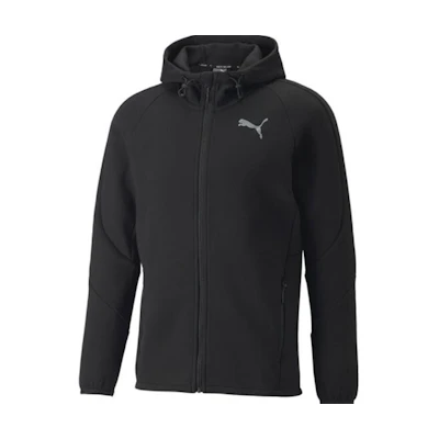 Puma Casual Logo Zip-Up Hoodie Jacket Black 849458-01