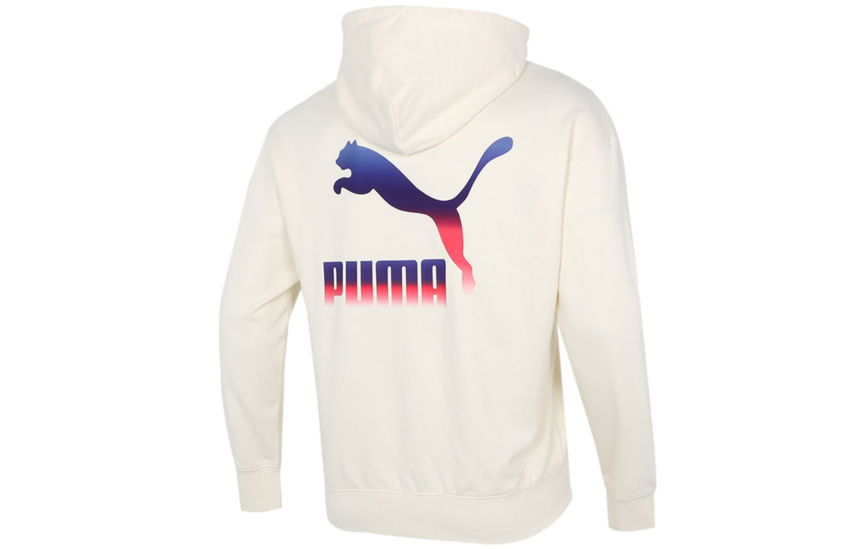 Puma Casual Loose Fit Pullover Hoodie Off-White 534443-73
