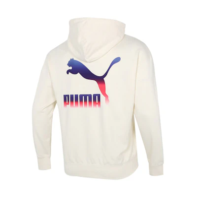 Puma Casual Loose Fit Pullover Hoodie Off-White 534443-73