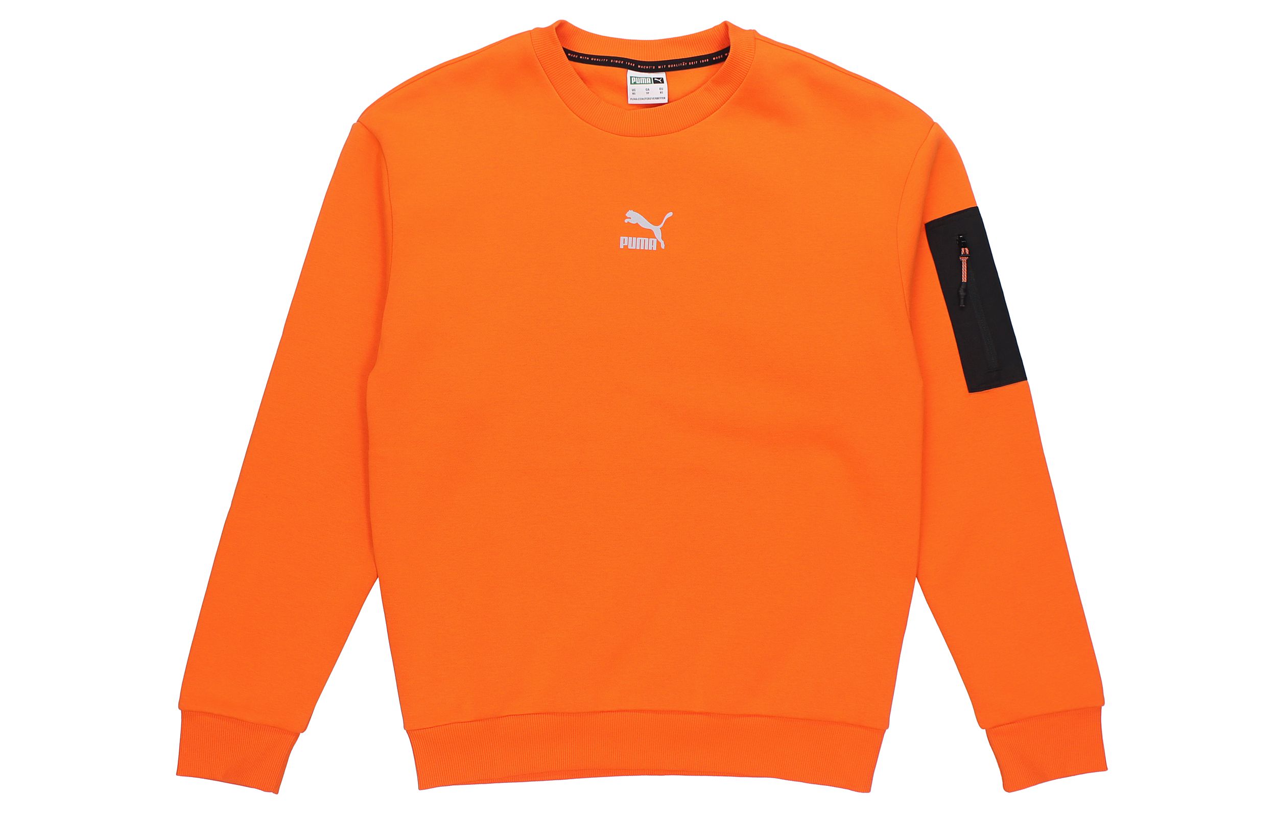 Puma Casual Loose Fit Pullover Sweatshirt Flame Orange 530291-23
