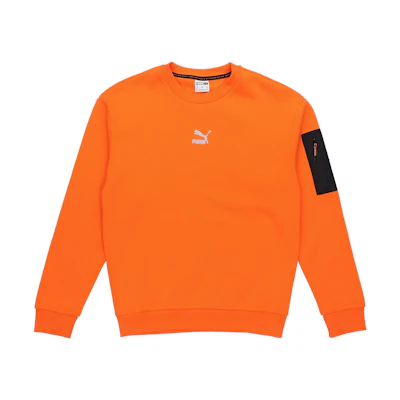 Puma Casual Loose Fit Pullover Sweatshirt Flame Orange 530291-23