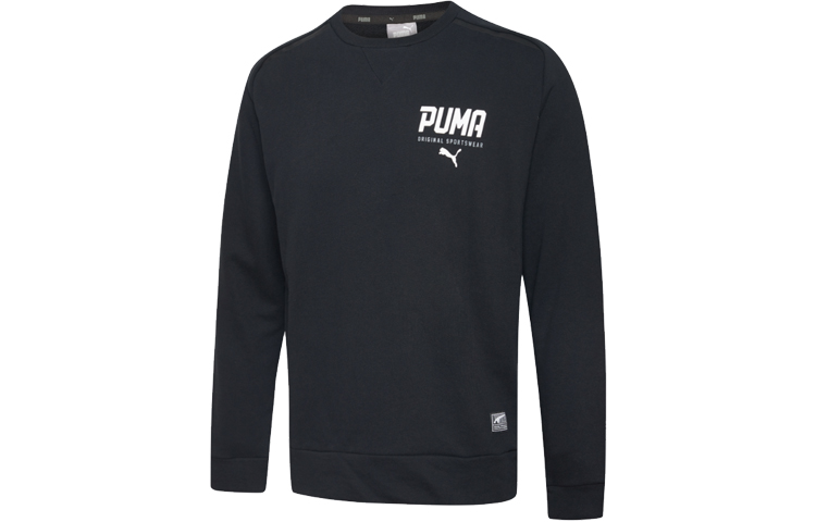 Puma Casual Printed Crewneck Sweatshirt - Black 594103-01