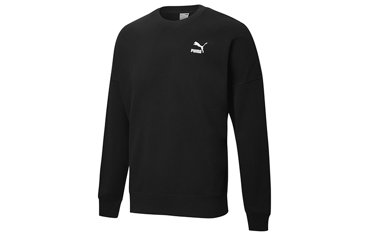 Puma Casual Printed Crewneck Sweatshirt Black (Unisex) 530692-01