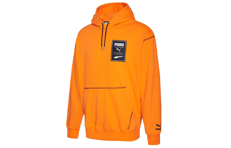 Puma Casual Printed Hoodie Bright Orange 597886-80